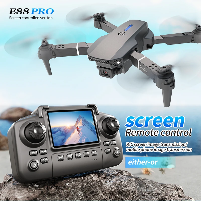 Professional E88 PRO Drone wit - Drone Camera Wide Angle review and price