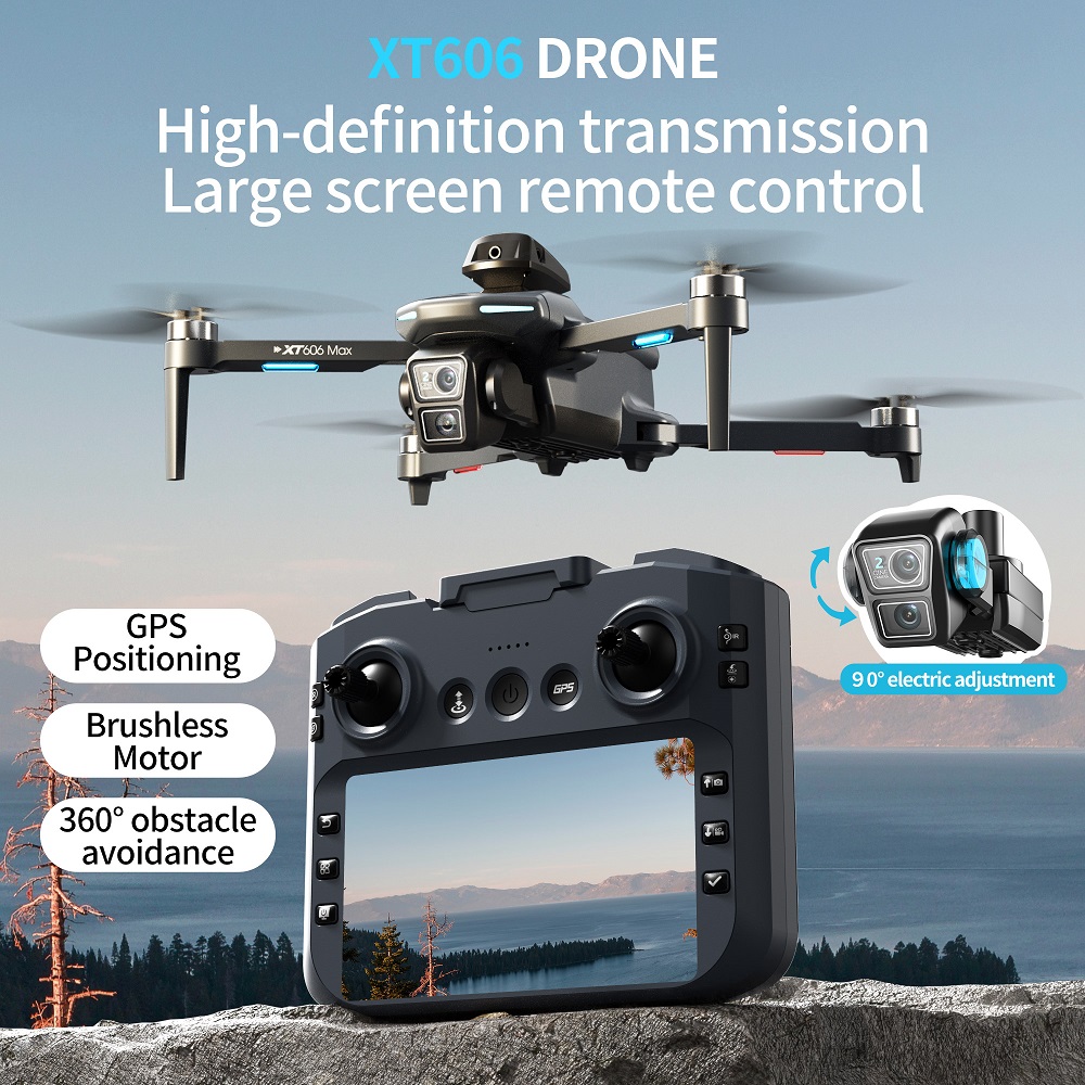 XT606 MAX 3 battery Drone 4k 8 - Drone Camera 4K review and price