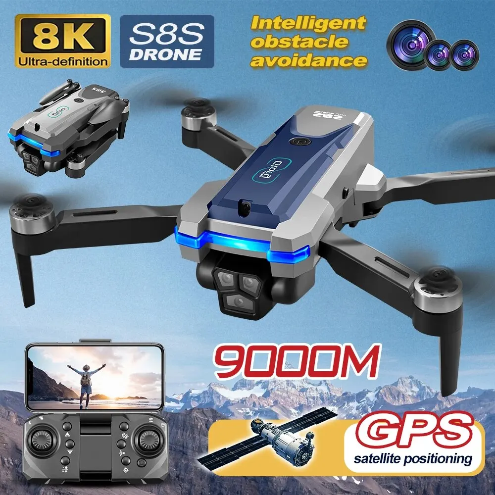 S8S GPS Drone 5G Wifi 8K HD Du - Drone Camera Wide Angle review and price